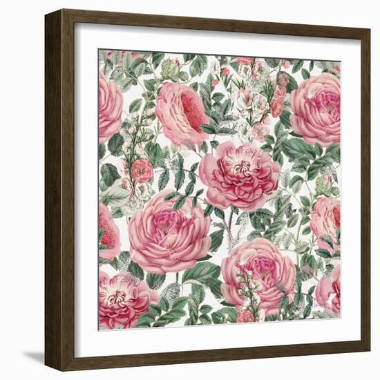 French Romance Pattern XV-Katie Pertiet-Framed Art Print