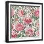 French Romance Pattern XV-Katie Pertiet-Framed Art Print