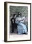 French Romantic Postcard, C1900-null-Framed Giclee Print