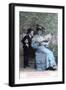 French Romantic Postcard, C1900-null-Framed Giclee Print