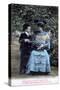 French Romantic Postcard, C1900-null-Stretched Canvas