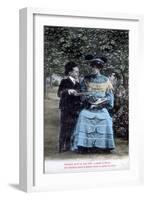 French Romantic Postcard, C1900-null-Framed Giclee Print