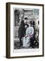 French Romantic Postcard, C1900-null-Framed Giclee Print