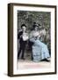 French Romantic Postcard, C1900-null-Framed Giclee Print