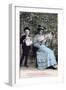 French Romantic Postcard, C1900-null-Framed Giclee Print