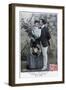 French Romantic Postcard, C1900-null-Framed Giclee Print