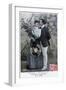 French Romantic Postcard, C1900-null-Framed Giclee Print