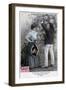 French Romantic Postcard, C1900-null-Framed Giclee Print