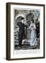 French Romantic Postcard, C1900-null-Framed Giclee Print