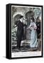 French Romantic Postcard, C1900-null-Framed Stretched Canvas