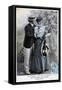 French Romantic Postcard, C1900-null-Framed Stretched Canvas