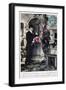 French Romantic Postcard, C1900-null-Framed Giclee Print