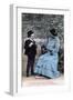 French Romantic Postcard, C1900-null-Framed Giclee Print