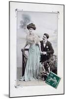 French Romantic Postcard, C1900-null-Mounted Giclee Print