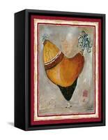 French Rooster II-Jennifer Garant-Framed Stretched Canvas