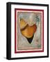 French Rooster II-Jennifer Garant-Framed Giclee Print