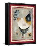 French Rooster III-Jennifer Garant-Framed Stretched Canvas