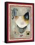 French Rooster III-Jennifer Garant-Framed Stretched Canvas