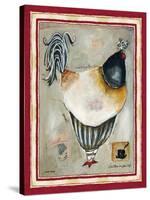 French Rooster III-Jennifer Garant-Stretched Canvas