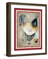 French Rooster III-Jennifer Garant-Framed Giclee Print