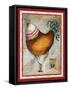 French Rooster IV-Jennifer Garant-Framed Stretched Canvas