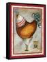 French Rooster IV-Jennifer Garant-Framed Stretched Canvas