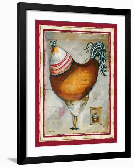 French Rooster IV-Jennifer Garant-Framed Giclee Print