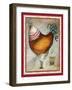 French Rooster IV-Jennifer Garant-Framed Giclee Print