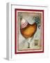 French Rooster IV-Jennifer Garant-Framed Giclee Print