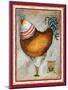French Rooster IV-Jennifer Garant-Mounted Giclee Print
