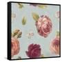 French Roses Pattern IA-Danhui Nai-Framed Stretched Canvas