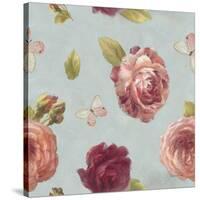 French Roses Pattern IA-Danhui Nai-Stretched Canvas