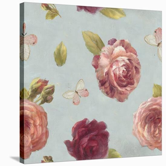 French Roses Pattern IA-Danhui Nai-Stretched Canvas