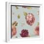 French Roses Pattern IA-Danhui Nai-Framed Art Print