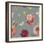 French Roses Pattern IB-Danhui Nai-Framed Art Print