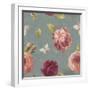 French Roses Pattern IB-Danhui Nai-Framed Art Print