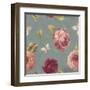 French Roses Pattern IB-Danhui Nai-Framed Art Print