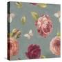 French Roses Pattern IB-Danhui Nai-Stretched Canvas