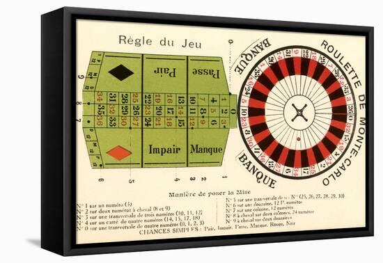 French Roulette Rules-null-Framed Stretched Canvas