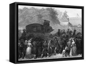 French Royal Family are Brought Back from Varennes-W. Greatbatch-Framed Stretched Canvas