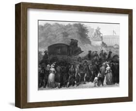 French Royal Family are Brought Back from Varennes-W. Greatbatch-Framed Art Print