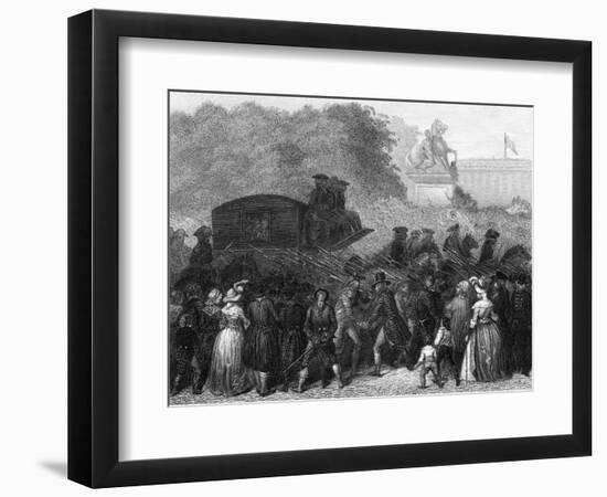 French Royal Family are Brought Back from Varennes-W. Greatbatch-Framed Art Print