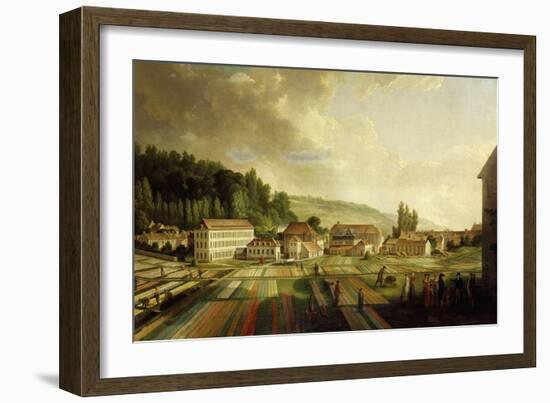 French Royal Textile Factory, Jouy-en-Josas, France, 1806-Jean-Baptiste Huet-Framed Giclee Print