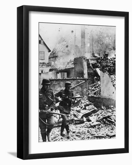 French Ruins WWII-Robert Hunt-Framed Photographic Print