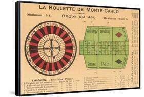 French Rules of Roulette-null-Framed Stretched Canvas
