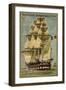 French Sailing Ship Algesiras-null-Framed Giclee Print