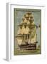 French Sailing Ship Algesiras-null-Framed Giclee Print