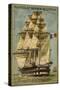 French Sailing Ship Algesiras-null-Stretched Canvas