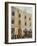 French Sapeurs-Pompiers Use a Long Ladder to Reach the Highest Floors of a Burning Building-null-Framed Photographic Print