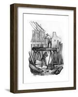 French Saw Mill-Victor Adam-Framed Giclee Print